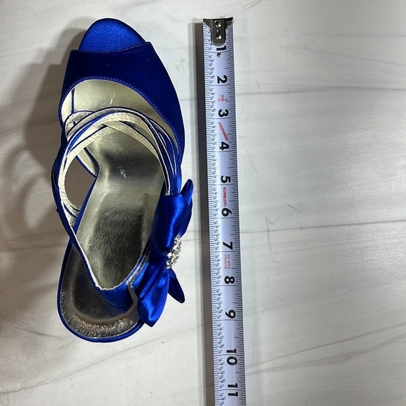 Unbranded Women’s Ankle Strap Heel Blue sz 8 - Picture 7 of 8